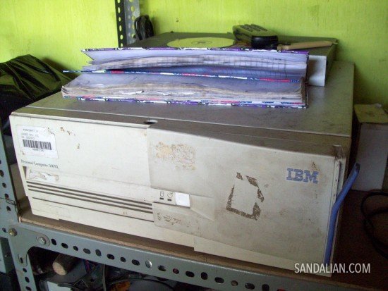old IBM CPU case