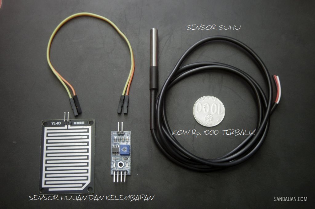 rain and humidity sensor with jumper cable temperature sensore module for arduino