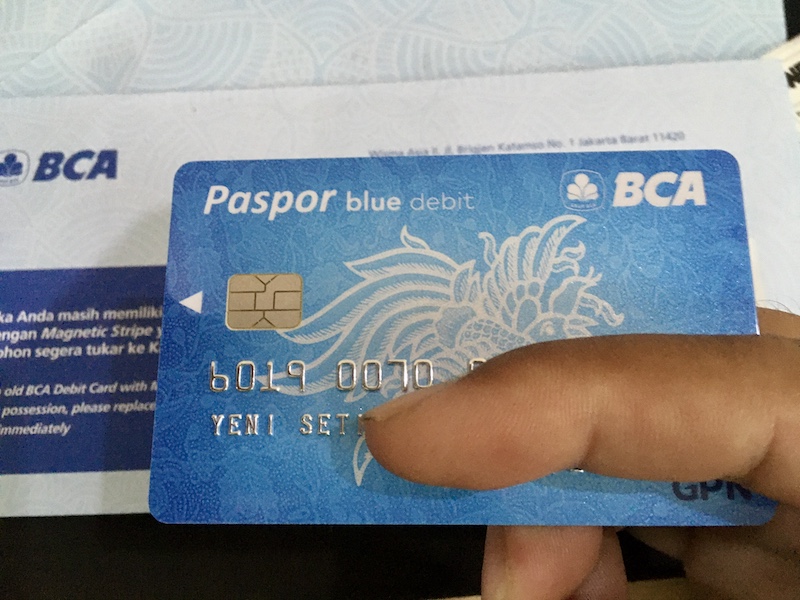 kartu ATM BCA dengan chip dan jaringan GPN
